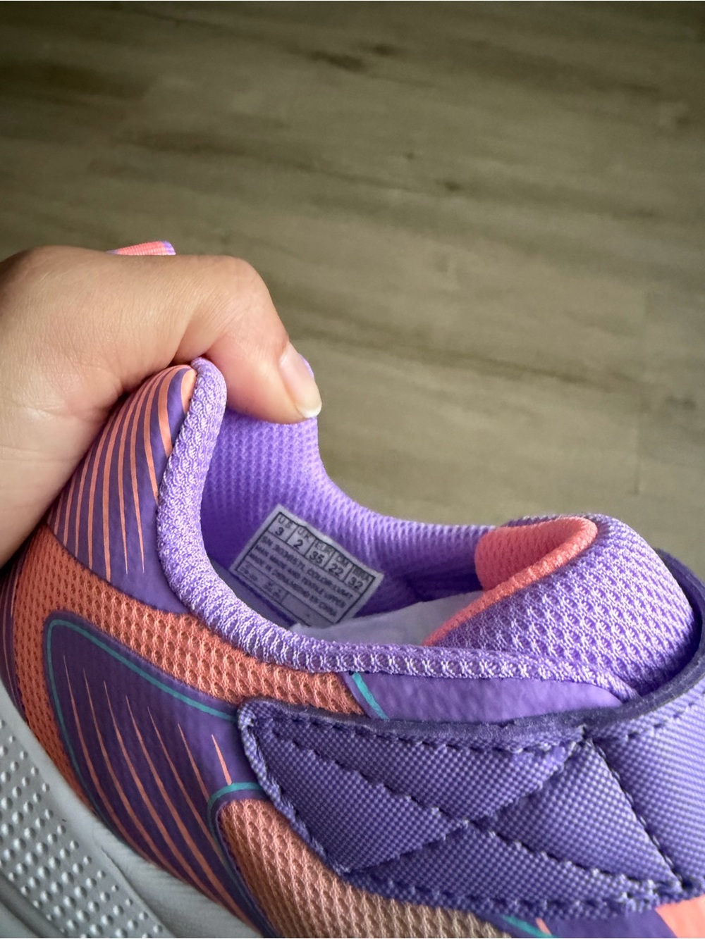 Skechers GirlsLightweight Easy On Adaptive Closure SZ 3 Sneakers Purple Pink NWT - Picture 7 of 7